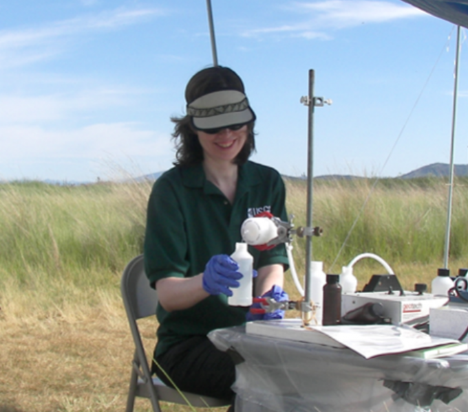 Annett Sullivan doing research in the field.